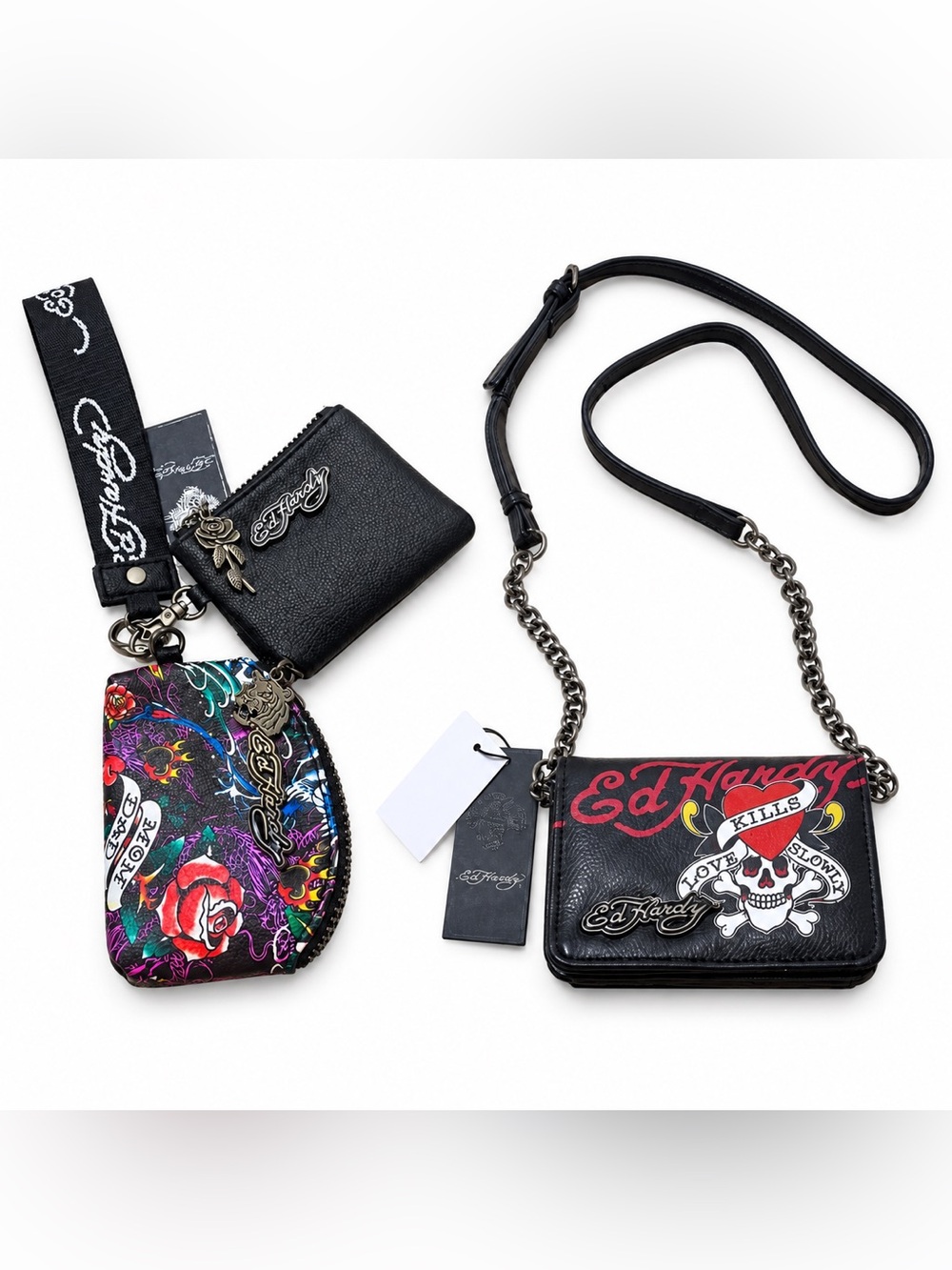 Ed Hardy Y2K Crossbody & Wristlet Bu